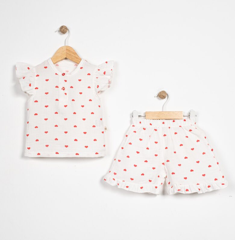 Lightweight Muslin Set for Kids – Organic Cotton Shirt & Shorts